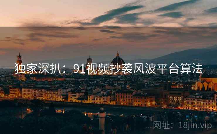 独家深扒：91视频抄袭风波平台算法