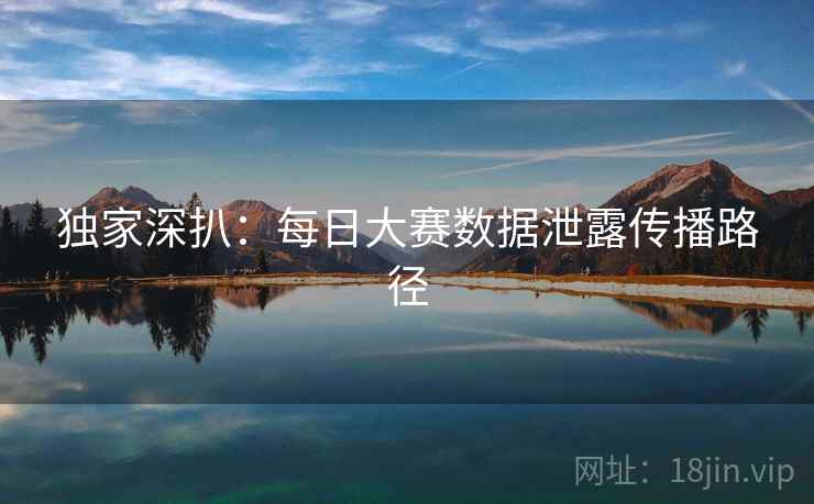 独家深扒：每日大赛数据泄露传播路径