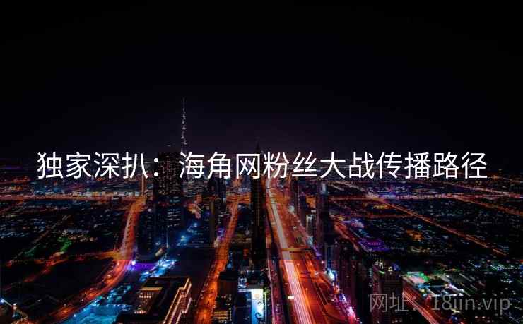 独家深扒：海角网粉丝大战传播路径