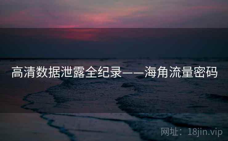 高清数据泄露全纪录——海角流量密码