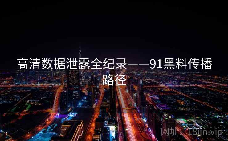 高清数据泄露全纪录——91黑料传播路径
